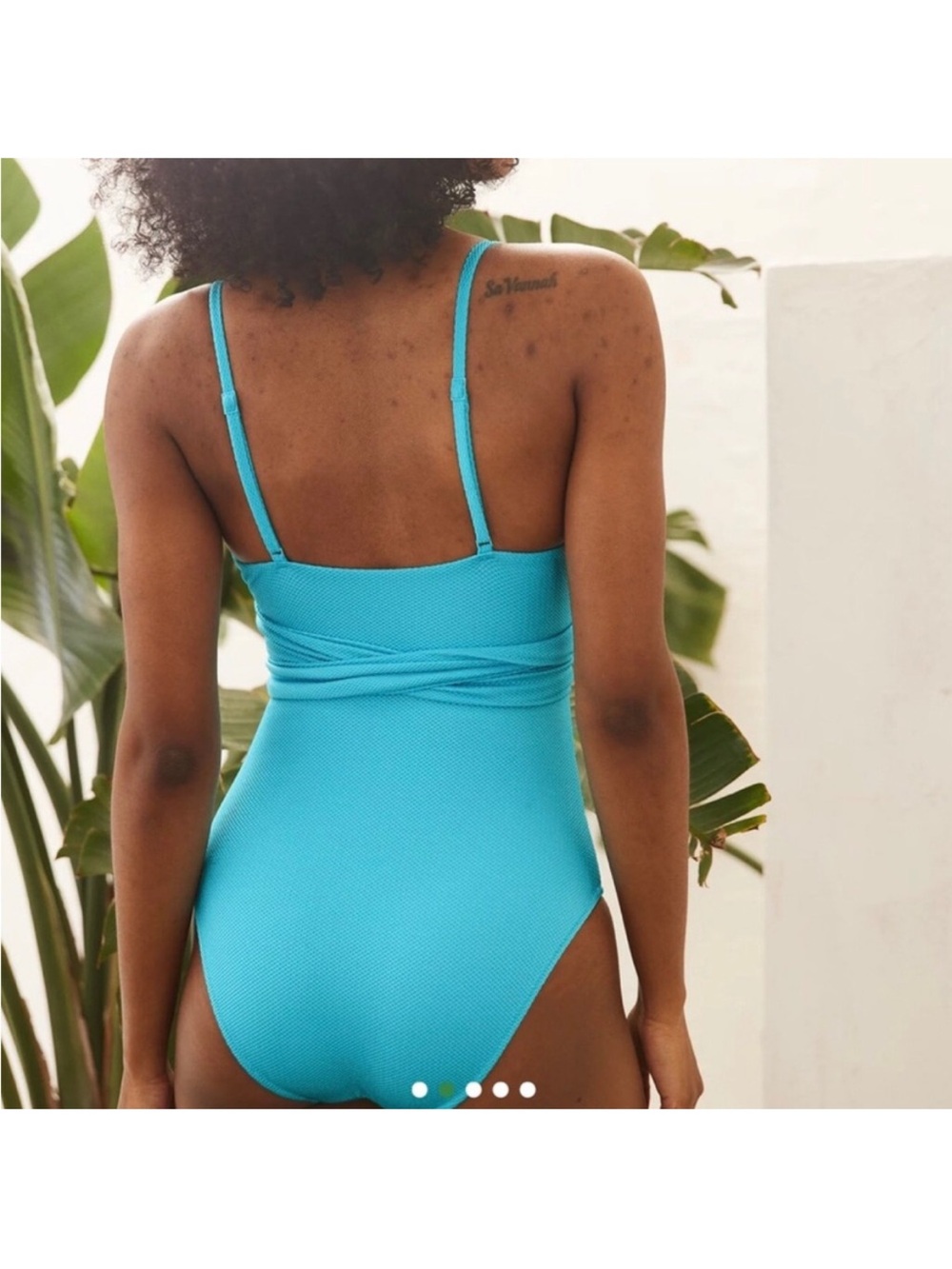aerie Medium Long One-Piece Swimsuit Shine Pique - Picture 15 of 15